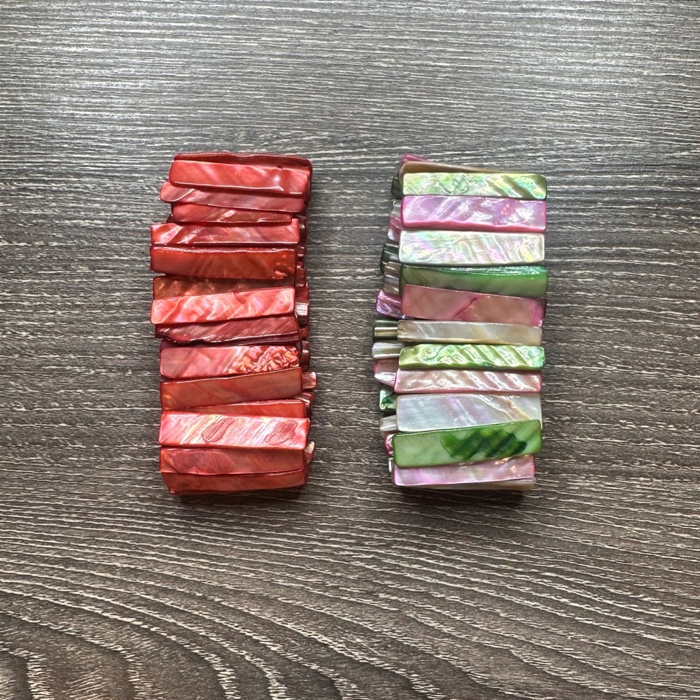 NWOT Colorful Shell Bracelets